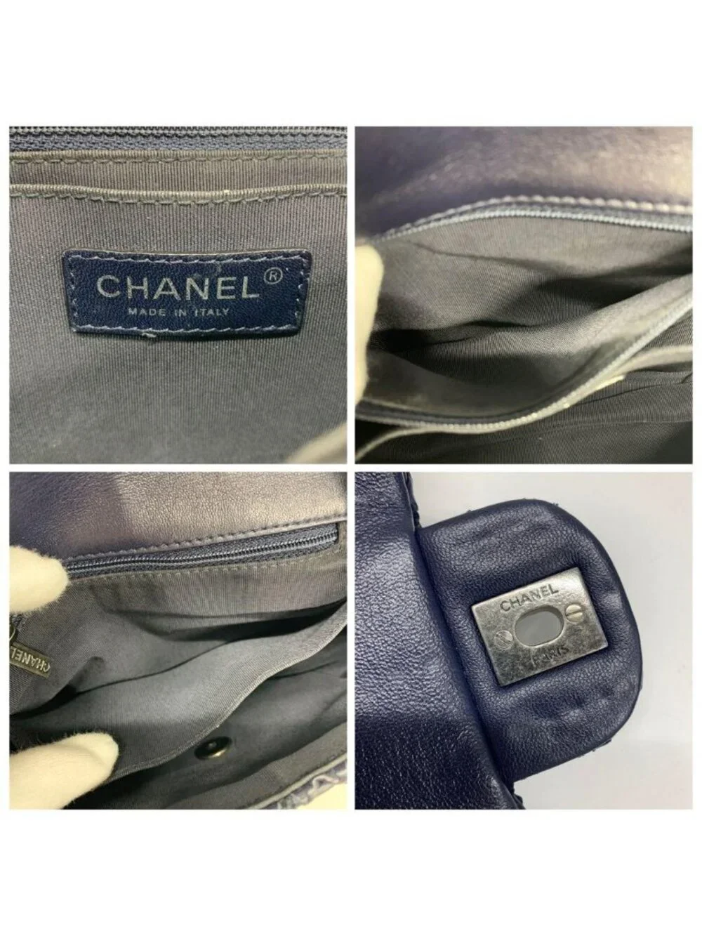 Chanel Cloche Flap CC Logo Lambskin Shoulder Bag